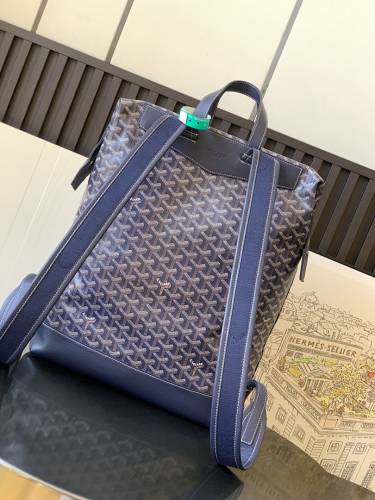 Original Cisalpin Classic Goyardine Canvas Backpack