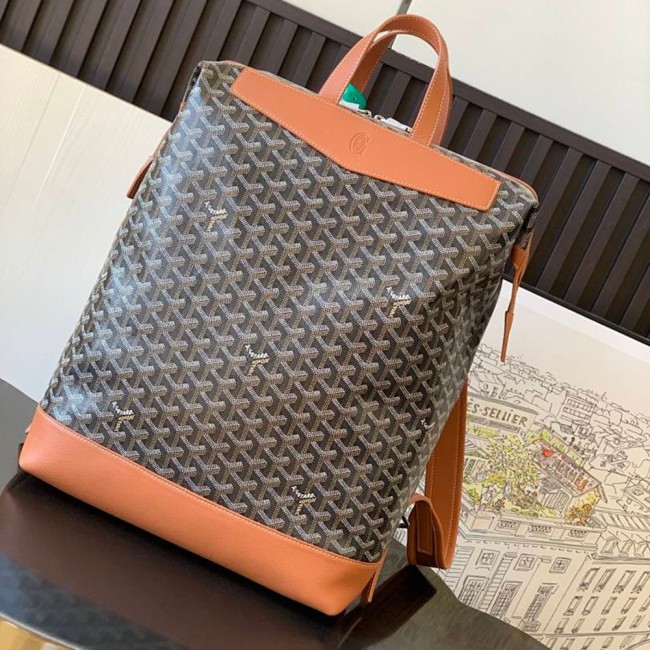 Original Cisalpin Classic Goyardine Canvas Backpack