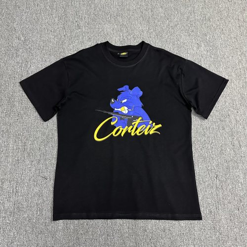 5A Unisex Dog Graphic T-shirt Black 3109