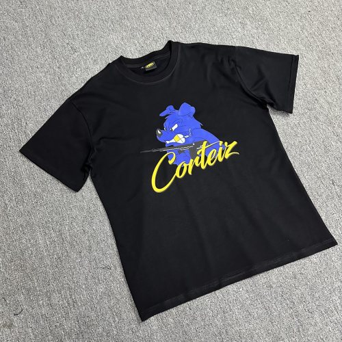 5A Unisex Dog Graphic T-shirt Black 3109