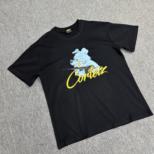 5A Unisex Dog Graphic T-shirt Black 3109