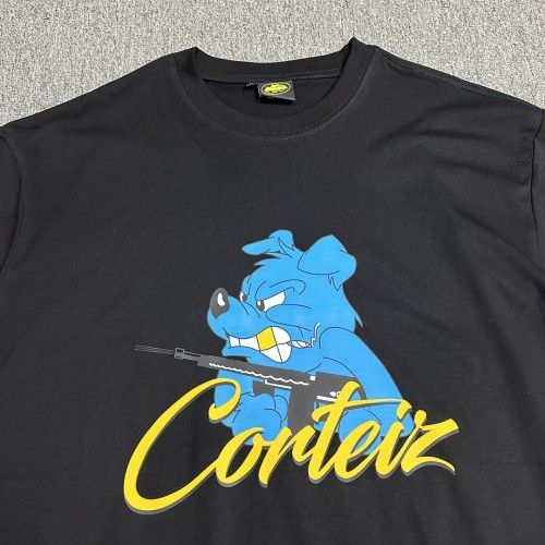 5A Unisex Dog Graphic T-shirt Black 3109