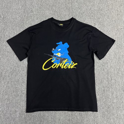 5A Unisex Dog Graphic T-shirt Black 3109