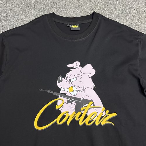 5A Unisex Dog Graphic T-shirt Black 3109