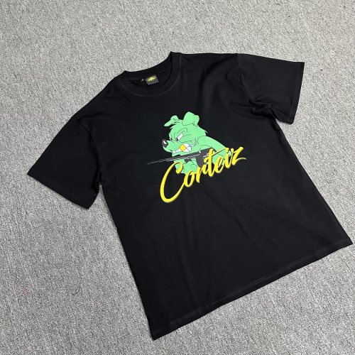 5A Unisex Dog Graphic T-shirt Black 3109