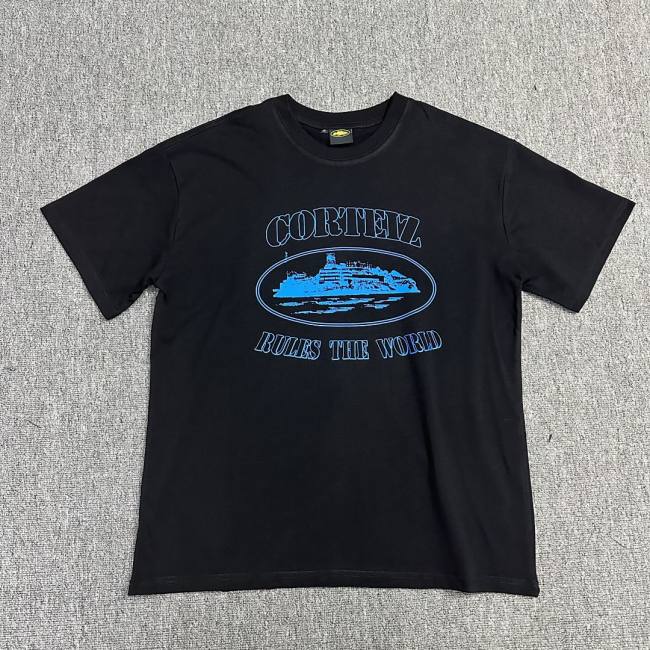 5A Reflective Alcatraz Rules The World Tee Black 3102