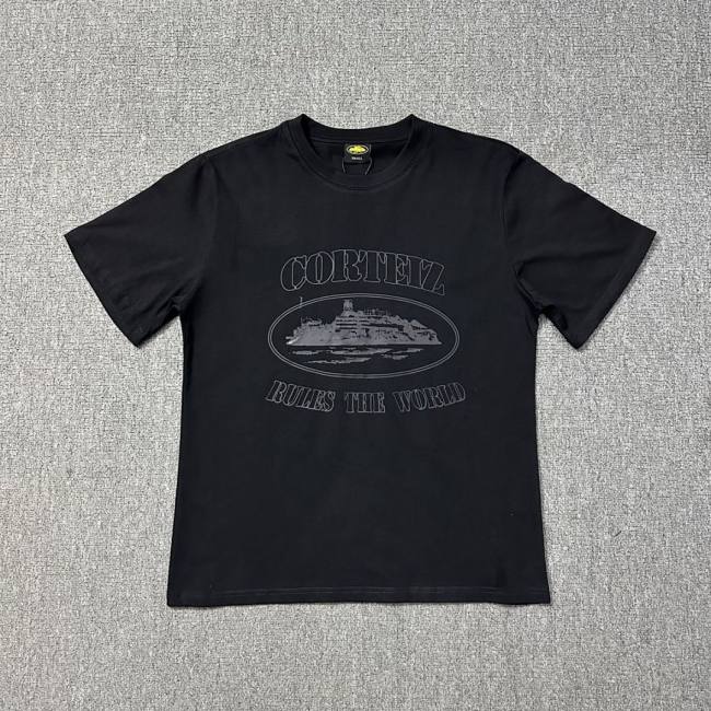 5A Reflective Alcatraz Rules The World Tee Black 3102