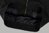 Original Men Monogram Debossed Suede Leather Tracksuit Jacket
