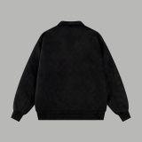 Original Men Monogram Debossed Suede Leather Tracksuit Jacket