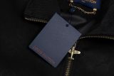 Original Men Monogram Debossed Suede Leather Tracksuit Jacket