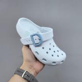 5A Classic Enamel Buckle Clogs Unisex Slip-On Sandals