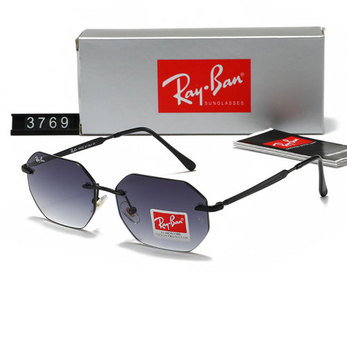 5A Rimless Hexagonal Polarized Sunglasses 3769