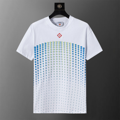 5A Gradient Dot Print Cotton Crew Neck T-Shirt