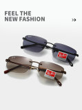 5A Square Frame Polarized Sunglasses 3768