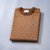 5A Classic Diamond Pattern Cotton Crew Neck Short Sleeve T-Shirt