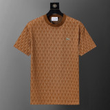 5A Classic Diamond Pattern Cotton Crew Neck Short Sleeve T-Shirt