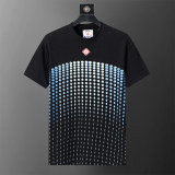 5A Gradient Dot Print Cotton Crew Neck T-Shirt