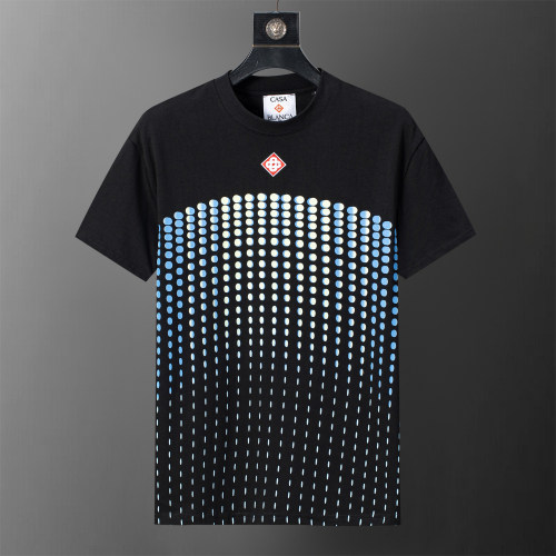 5A Gradient Dot Print Cotton Crew Neck T-Shirt