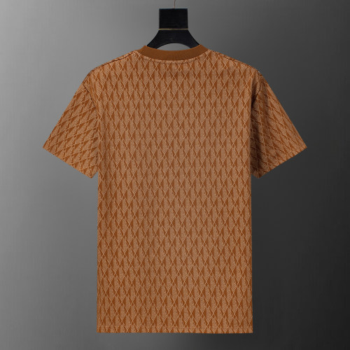 5A Classic Diamond Pattern Cotton Crew Neck Short Sleeve T-Shirt