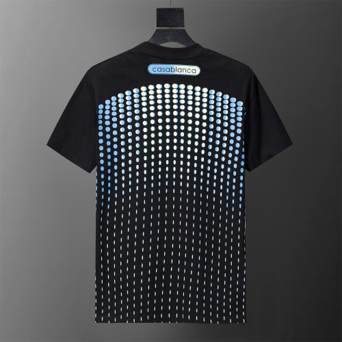 5A Gradient Dot Print Cotton Crew Neck T-Shirt