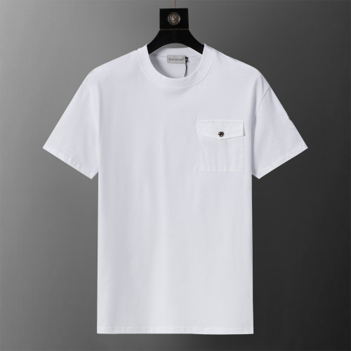 5A Men's Cotton Crew Neck Short Sleeve T-Shirt with Chest Pocket