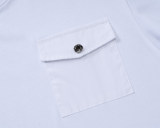 5A Men's Cotton Crew Neck Short Sleeve T-Shirt with Chest Pocket