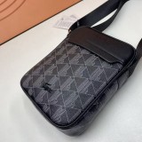 5A Monogram Print Vertical Flat Crossbody Bag