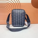 5A Monogram Print Vertical Flat Crossbody Bag