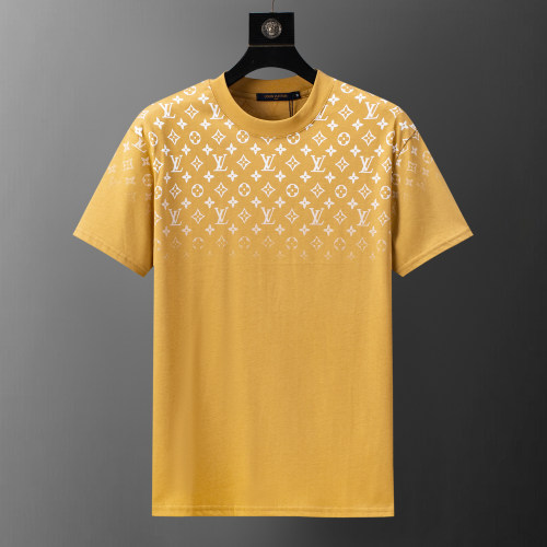 5A Men's Cotton Gradient Monogram Print Short Sleeve T-Shirt