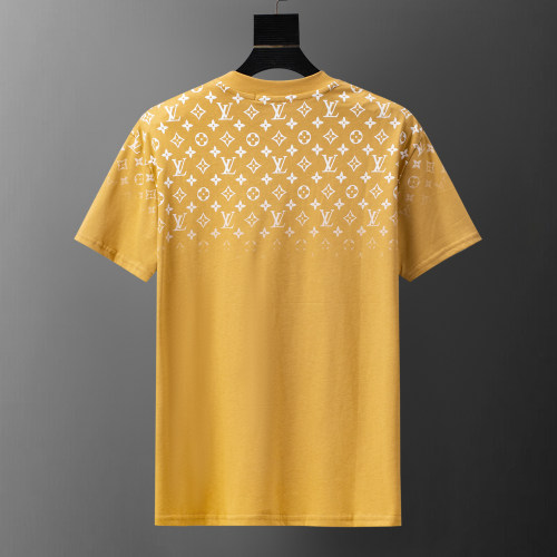 5A Men's Cotton Gradient Monogram Print Short Sleeve T-Shirt