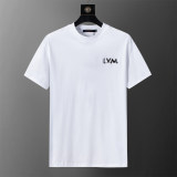 5A Men's Embroidered Logo Cotton Crew Neck Short Sleeve T-Shirt