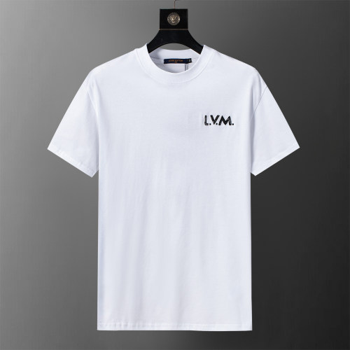 5A Men's Embroidered Logo Cotton Crew Neck Short Sleeve T-Shirt