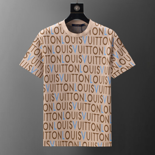5A Men's Cotton Full-Print Logo Short Sleeve T-Shirt