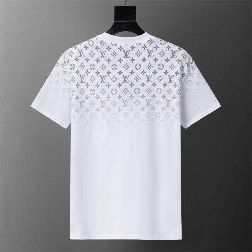 5A Men's Cotton Gradient Monogram Print Short Sleeve T-Shirt
