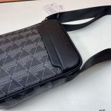 5A Monogram Print Vertical Flat Crossbody Bag