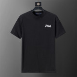 5A Men's Embroidered Logo Cotton Crew Neck Short Sleeve T-Shirt