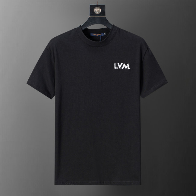 5A Men's Embroidered Logo Cotton Crew Neck Short Sleeve T-Shirt