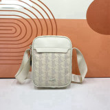 5A Monogram Print Vertical Flat Crossbody Bag