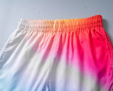 5A Men's Tri-Color Gradient Swim Shorts Beach Shorts
