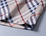 5A Men's Classic Check Swim Shorts Quick-Dry Beach Shorts