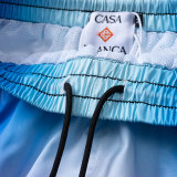 5A Men's Tri-Color Gradient Swim Shorts Beach Shorts