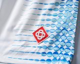 5A Men's White Geometric Print Swim Shorts Beach Shorts