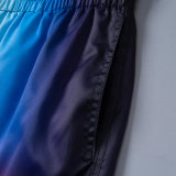 5A Men's Tri-Color Gradient Swim Shorts Beach Shorts