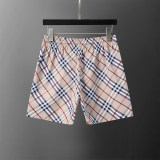 5A Men's Classic Check Swim Shorts Quick-Dry Beach Shorts