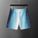 5A Men's Gradient Print Swim Shorts Drawstring Beach Shorts