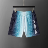 5A Men's Gradient Print Swim Shorts Drawstring Beach Shorts