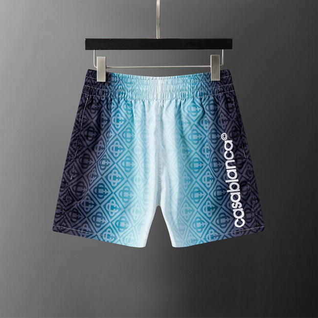 5A Men's Gradient Print Swim Shorts Drawstring Beach Shorts