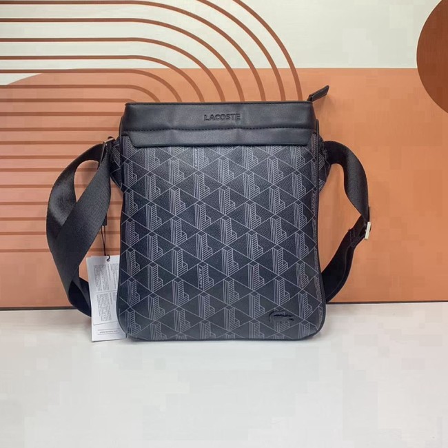 5A Men's Monogram Print Large Vertical Flat Crossbody Bag
