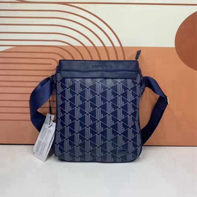 5A Men's Monogram Print Large Vertical Flat Crossbody Bag