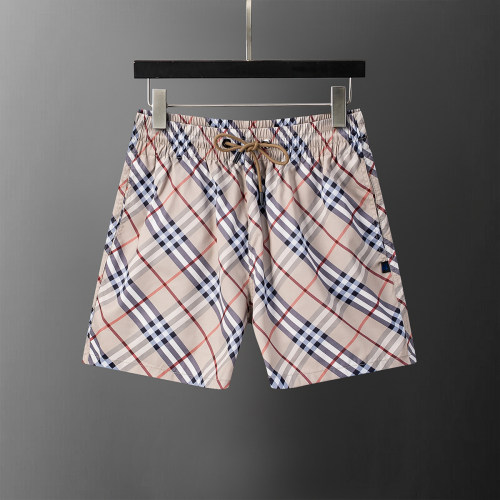 5A Men's Classic Check Swim Shorts Quick-Dry Beach Shorts